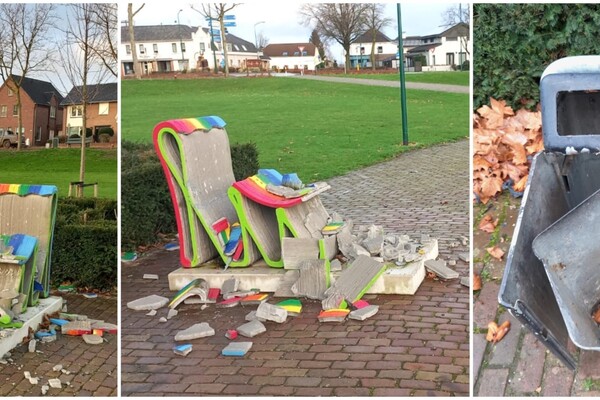 Vandalisme rond jaarwisseling in Mills Aldendrielpark