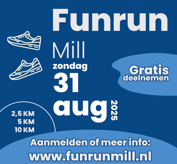 Gratis deelname aan eerste Funrun in Mill