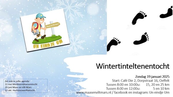 Wintertinteltenentocht 2025 door de Maasheggen