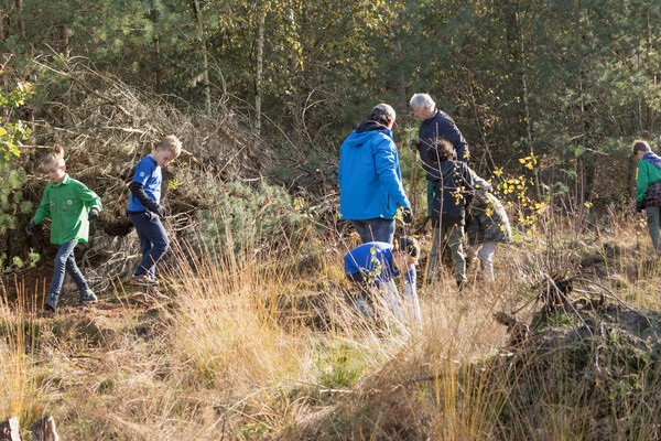 Natuurwerkdag Bosgroep Loonse Duinen te Overloon