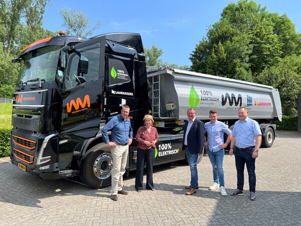 De eerste elektrische vrachtwagen in het Land van Cuijk