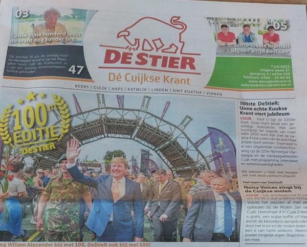 Dit weekeinde de 100ste DeStieR: vier met ons mee