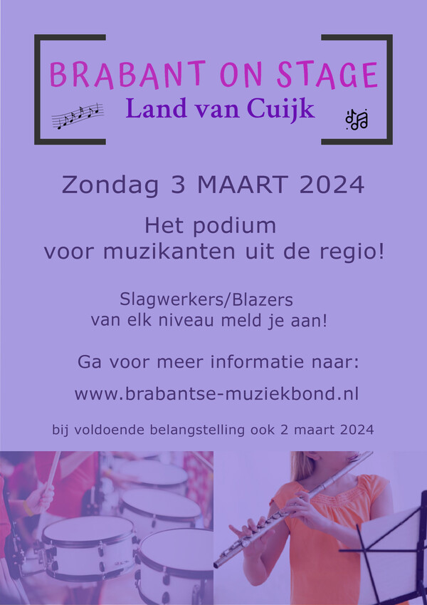 Primeur: Brabant On Stage in Land van Cuijk!