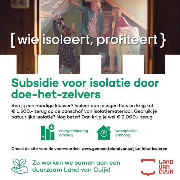 Subsidie voor verduurzamen woning