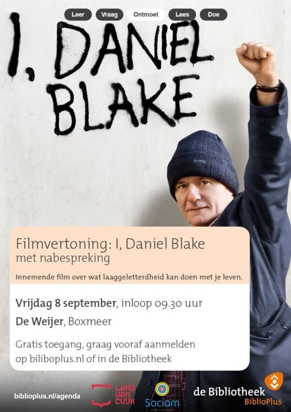 Filmvertoning I, Daniël Blake’ met nabespreking