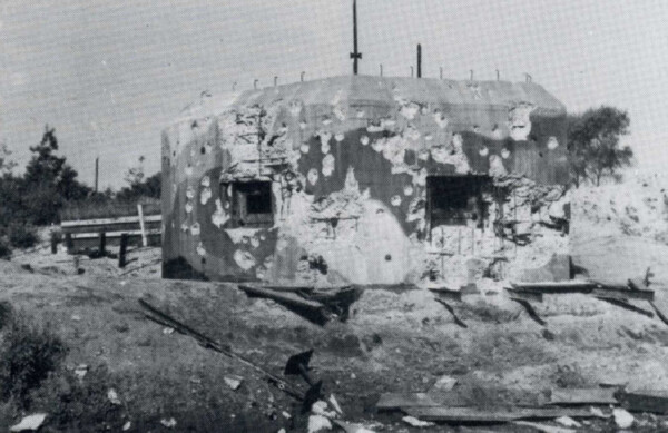 1De kazemat waarin Sergeant Blokland sneuvelde (foto: Stichting Sporen van de Oorlog Mill)