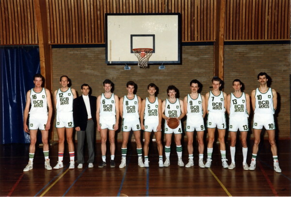 Heren 1 seizoen 1988-89 (foto: BCB Akros)