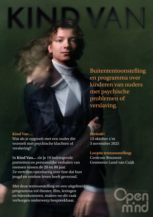 Fototentoonstelling ‘Kind Van’ in Boxmeer belicht opgroeien met psychische of verslavingsproblemen