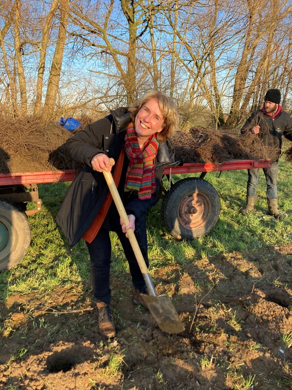 Aftrap nieuw natuurgebied in Rijkevoort