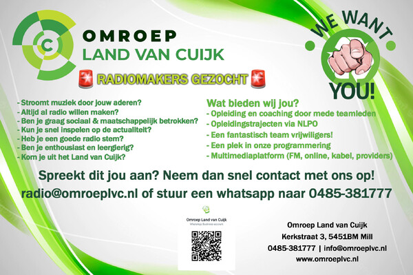 Wordt jij onze nieuwe radio collega?