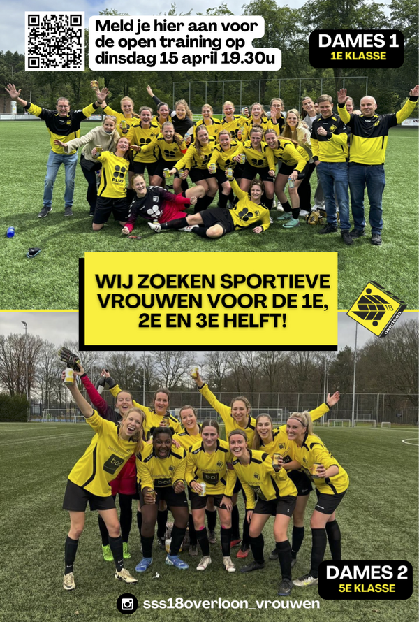 SSS’18 zoekt nieuwe speelsters voor damesteams
