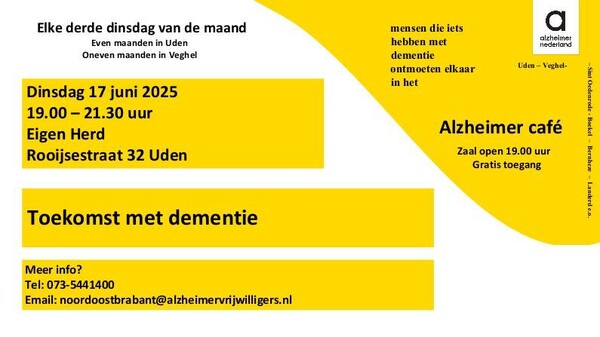 Informatieve bijeenkomst over dementie in Uden ook relevant voor inwoners Land van Cuijk