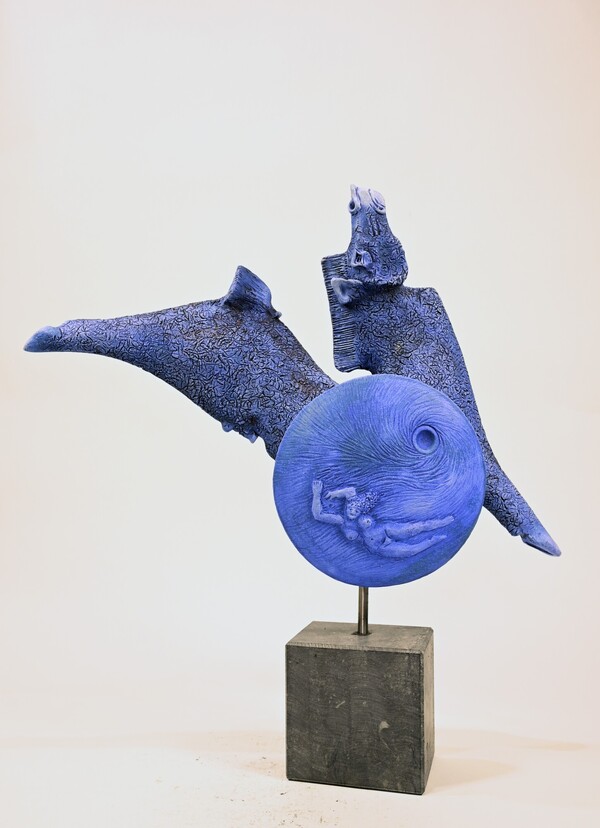 Expositie keramische beelden van Lei Hannen bij Art Partner te Cuijk
