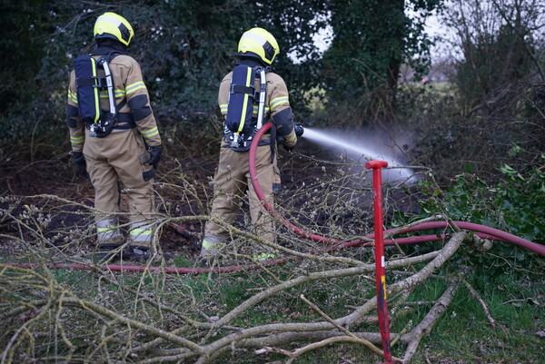 Buitenbrand in Oploo vermoedelijk aangestoken