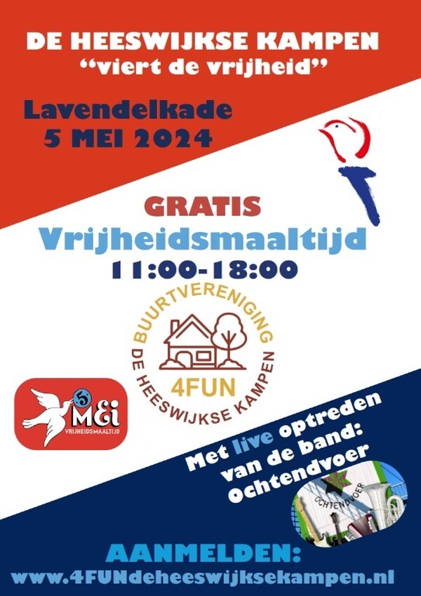 GRATIS bevrijdingsmaaltijd - Openluchtoptreden liveband 