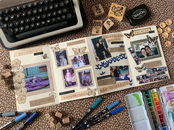 Workshop ‘creatief levensboek’ bij hobbycentrum Cuijk