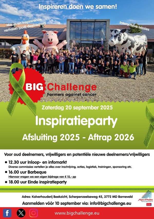 BIG Challenge 2026 start met inspiratiebijeenkomst in Barneveld