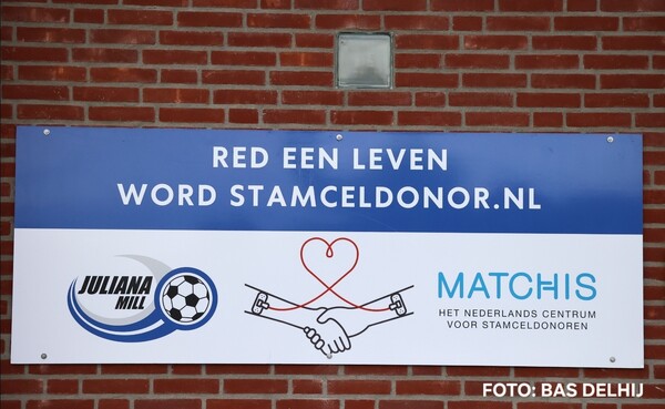 Voetbalclub Juliana Mill steunt werving stamceldonoren