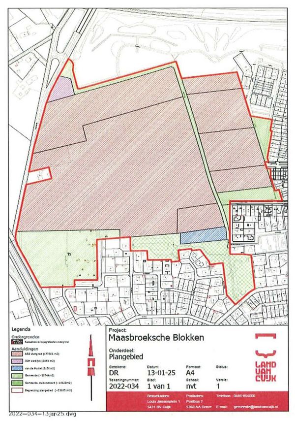 Plannen voor honderden extra woningen in Boxmeer