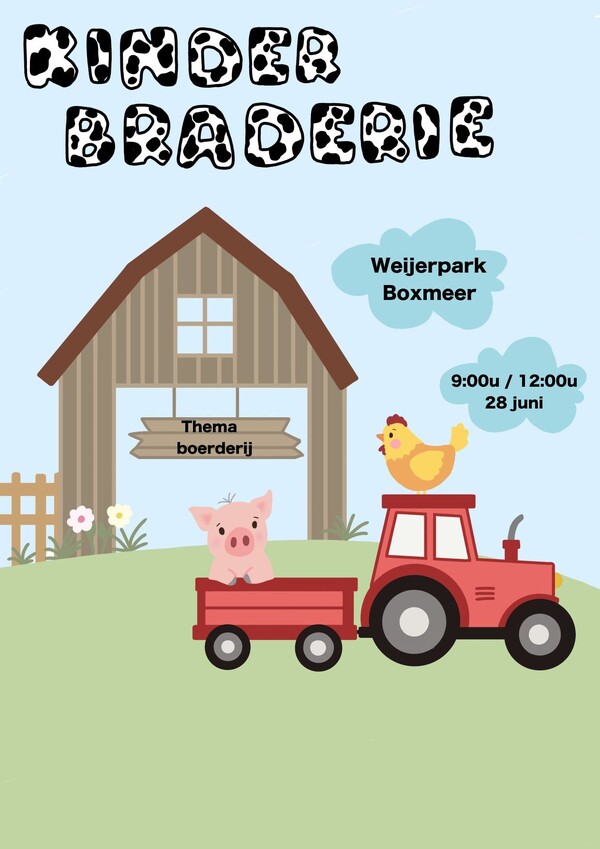 Kinderbraderie Boxmeer in teken van het boerderijleven