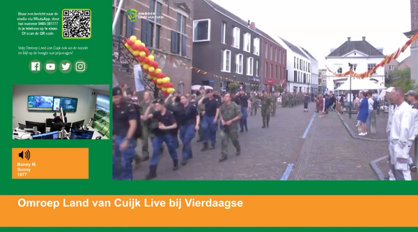 Live verslag Vierdaagse Dag van Cuijk