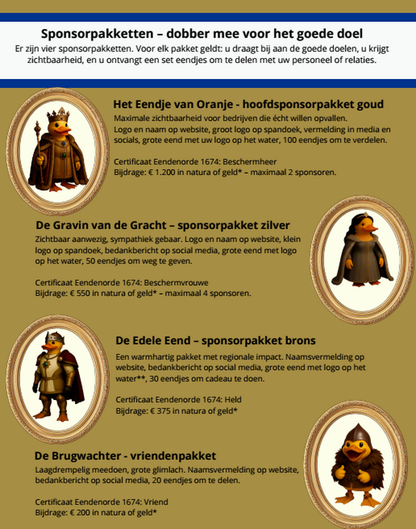 Grachtenrace met badeendjes voor Alzheimer en Parkinson in Grave