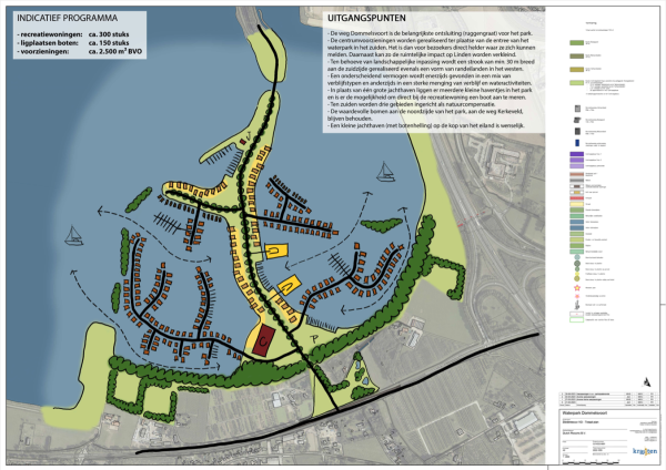 Aangepast schetsontwerp ontwikkeld en ingediend voor Waterpark Dommelsvoort