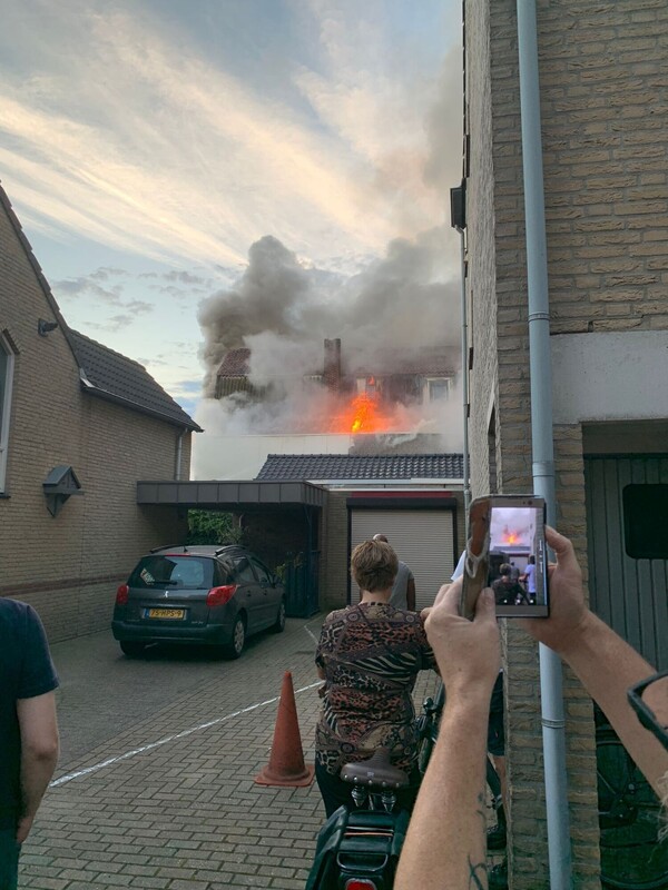 Zeer grote brand in Steenstraat Boxmeer