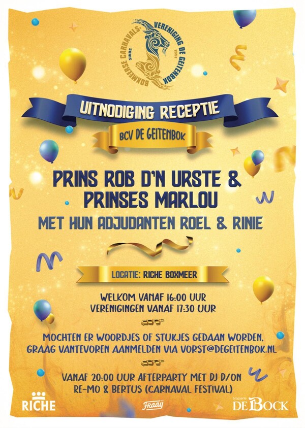 Receptie De Geitenbok in Boxmeer