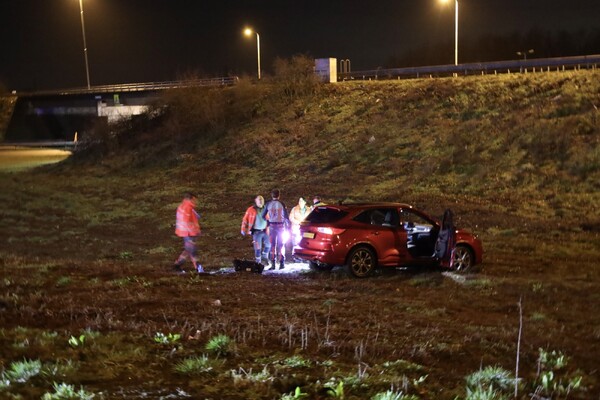 Eenzijdig ongeval op A77 bij Boxmeer