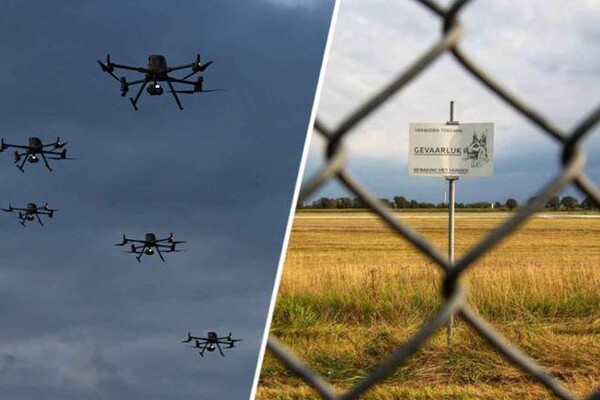 Dronemeldingen bij vliegbasis Volkel, gevechtshelikopter cirkelt rond