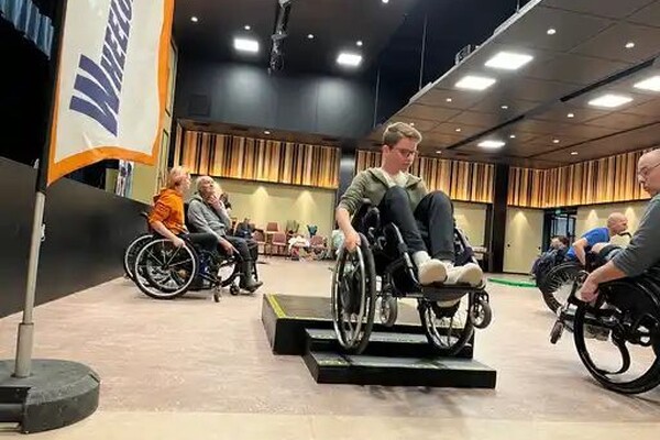 Rolstoeltraining in Wapen van Wanroy zaterdag 18 oktober groot succes.