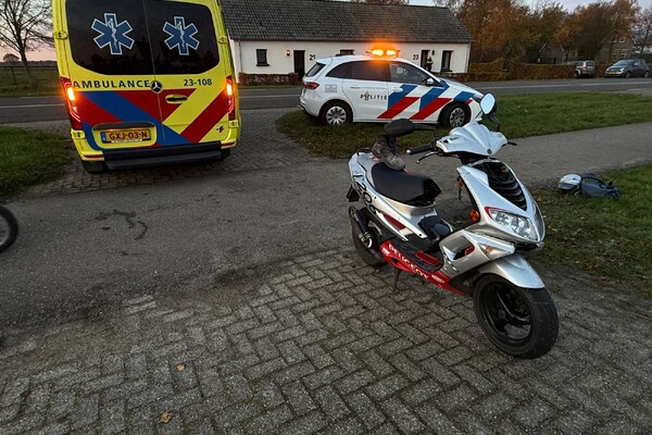 Fietster en scooterrijder botsen tijdens zonsopgang in Vortum-Mullem