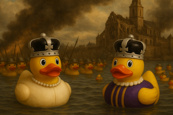 Grachtenrace met badeendjes voor Alzheimer en Parkinson in Grave