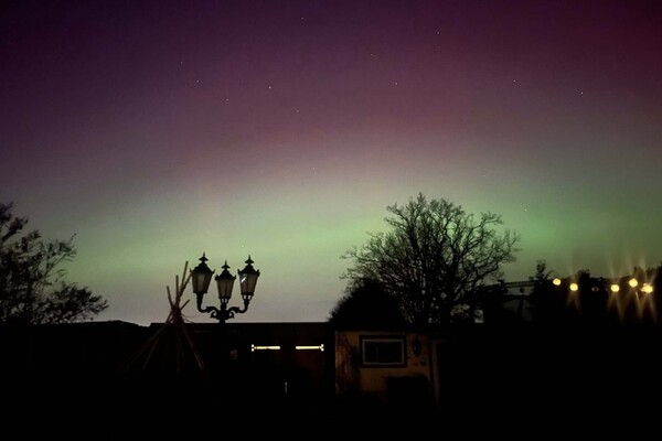 Noorderlicht zichtbaar in Land van Cuijk en levert veel mooie plaatjes op