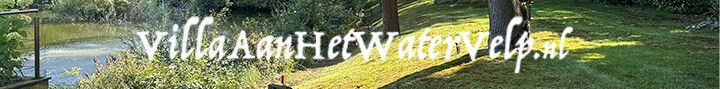 Banner Villa aan het water
